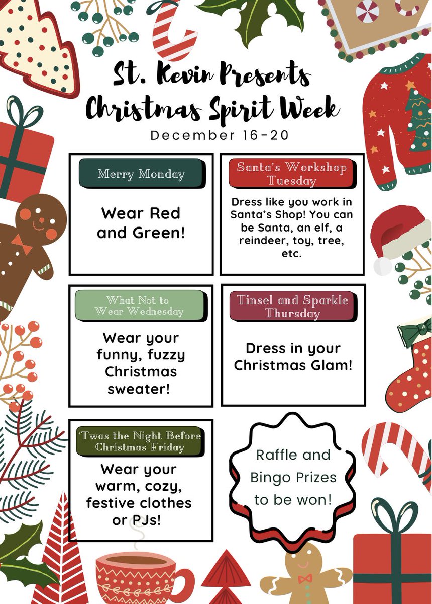 It’s Christmas Spirit week! 🎄🎄