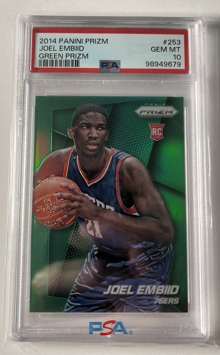 cnm4cards's tweet photo. @TJCardCollector Asking $125 shipped on van Dijk and $400 shipped on Embiid. Open to offers https://t.co/RrnZ8Yt8hc