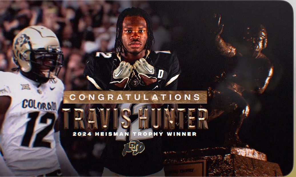 dewill1030's tweet photo. @TravisHunterJr @DeionSanders @CUBuffsFootball @ShedeurSanders congratulations well deserved.. great job prime also getting a heisman 2 years in.. wow now thats epic.. https://t.co/3VWnNN6E72