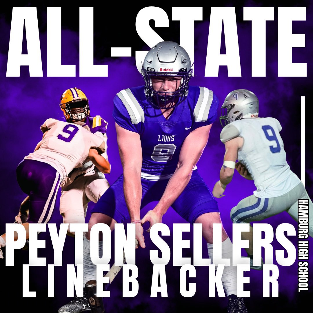 Peyton Sellers (@peyton2246) on Twitter photo Blessed to announce my second time being selected for ALL STATE <a href="/Coach_Johnson28/">Blake Johnson</a> <a href="/HLions_Football/">Hamburg Lions Football</a> Blessed to announce my second time being selected for ALL STATE <a href="/Coach_Johnson28/">Blake Johnson</a> <a href="/HLions_Football/">Hamburg Lions Football</a>