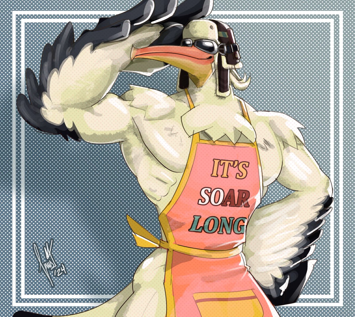 Heavily inspired by @/seesawfa 's WIP sculpting of Penn! Thanks to @/SaintBullArt  for the Apron's phrase, it was his idea!