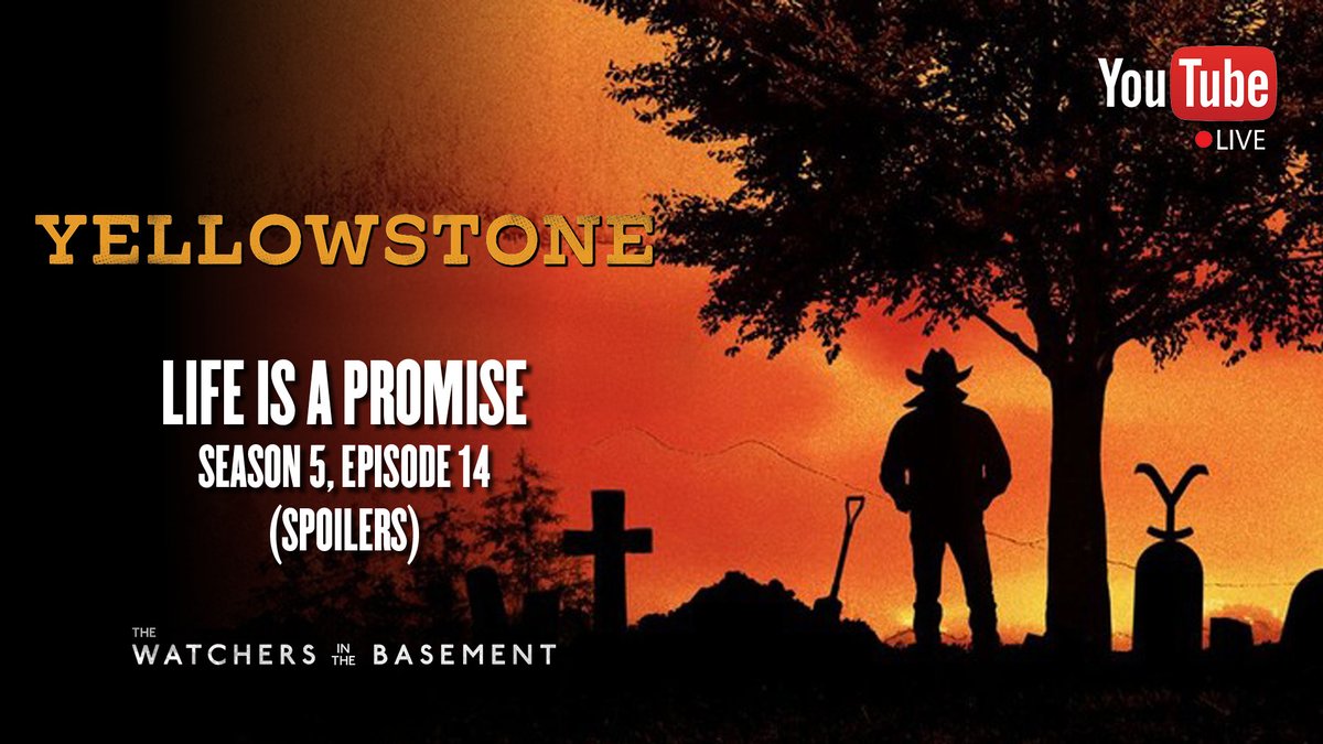WatchBasement's tweet photo. As John Dutton is laid to rest, the fate of the ranch is revealed.
Join the Watchers TONIGHT at 8:45 p.m. CST as we review the season five finale of the Paramount Network hit series, #YellowstoneTV
Subscribe and join the live chat: https://t.co/hGs710VzXK https://t.co/91guiP2co7