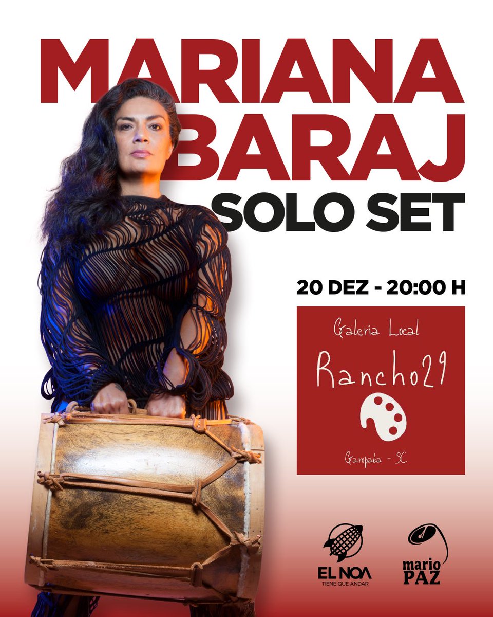 Si estás cerca de Garopaba te espero!! 
20 DEZ 20 H Galeria Local Rancho 29 🇧🇷