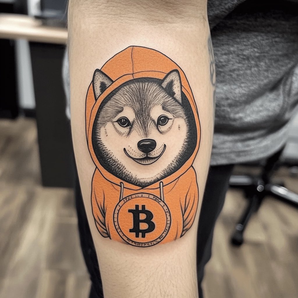 So let’s try this for the second time, if $DOG reaches $1B MC in the next 24 hours or if this post gets 300 reposts I’ll do a $DOG tattoo 😆 LFG