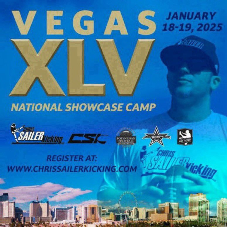 JoshCalebSmith's tweet photo. I’m excited to be attending the @Chris_Sailer Showcase in Las Vegas next month. Thank you for the love and financial support from my family that believe in me. #teamsailer #warriormentality
#dynamickicking @CoachDanZeidman @One11Recruiting @Coach_Medici @pepman704 @CSKRECRUITING @Sides20092011