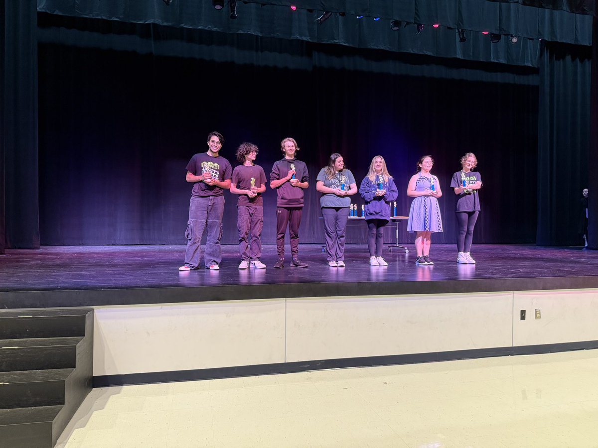 PBCentral_Princ's tweet photo. PBCHS Theatre Dept. celebrates their Critic’s Choice award and selection to represent our district at the state level for their production of Shuddersome: Tales of Poe. Congrats to Troupe 6671 on their additional special Judges Awards for Best Ensemble Cast and Best Overall Tech! https://t.co/eWGgvWwdzP