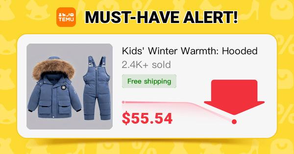 Abla2323's tweet photo. Kids' Winter Warmth: Hooded Down Jacket &amp; Overalls Set - Cozy Polyester, Zip-Up, , Letter Print, Long Sleeve, No-Belt, Regular Fit for Boys &amp; Girls - Perfect 
🎉 Coupon price[$55.54]
👉 item link: https://t.co/ps6wl33zjL
⚠️ The discount may vary, please refer to the page display. https://t.co/fUG4cd20zi
