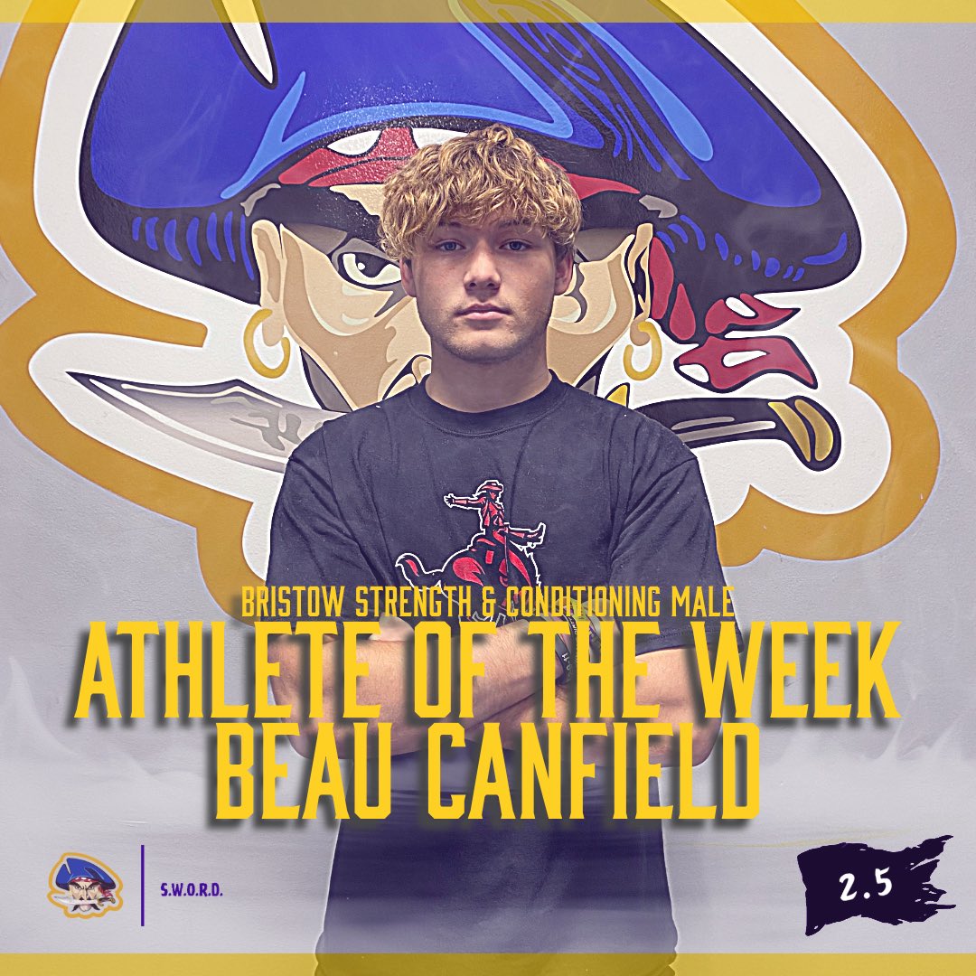 BristowPPFB's tweet photo. Congratulations to our Strength and Conditioning Athletes of the Week!
#ForgetheSWORD https://t.co/KRSkLM4e7x