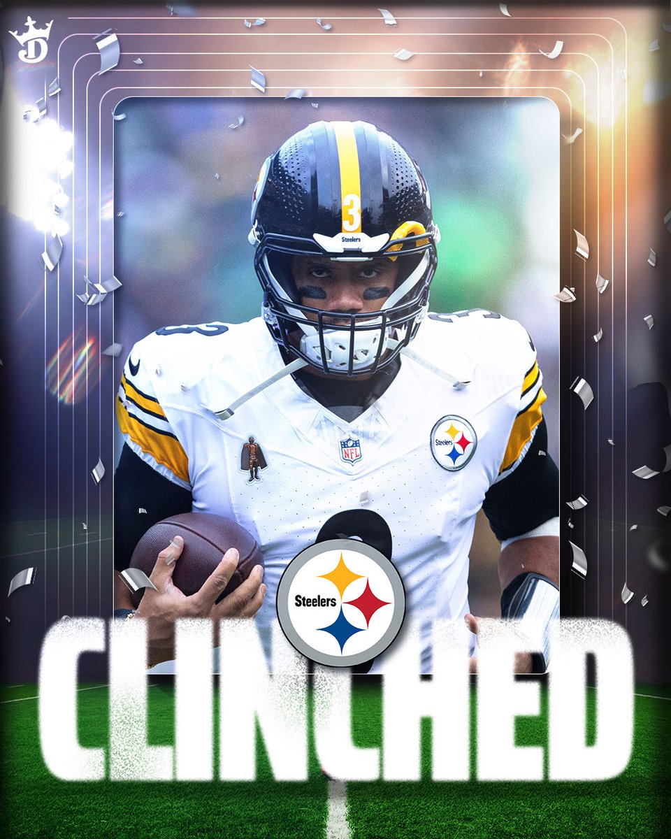 With the Colts loss, the Pittsburgh Steelers have CLINCHED their spot in the playoffs 🏈