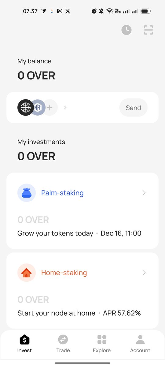 #OverProtocol #OverAirdrop

0xc5CDA97774EA489B68bc16251BDD1095B4FC97E2