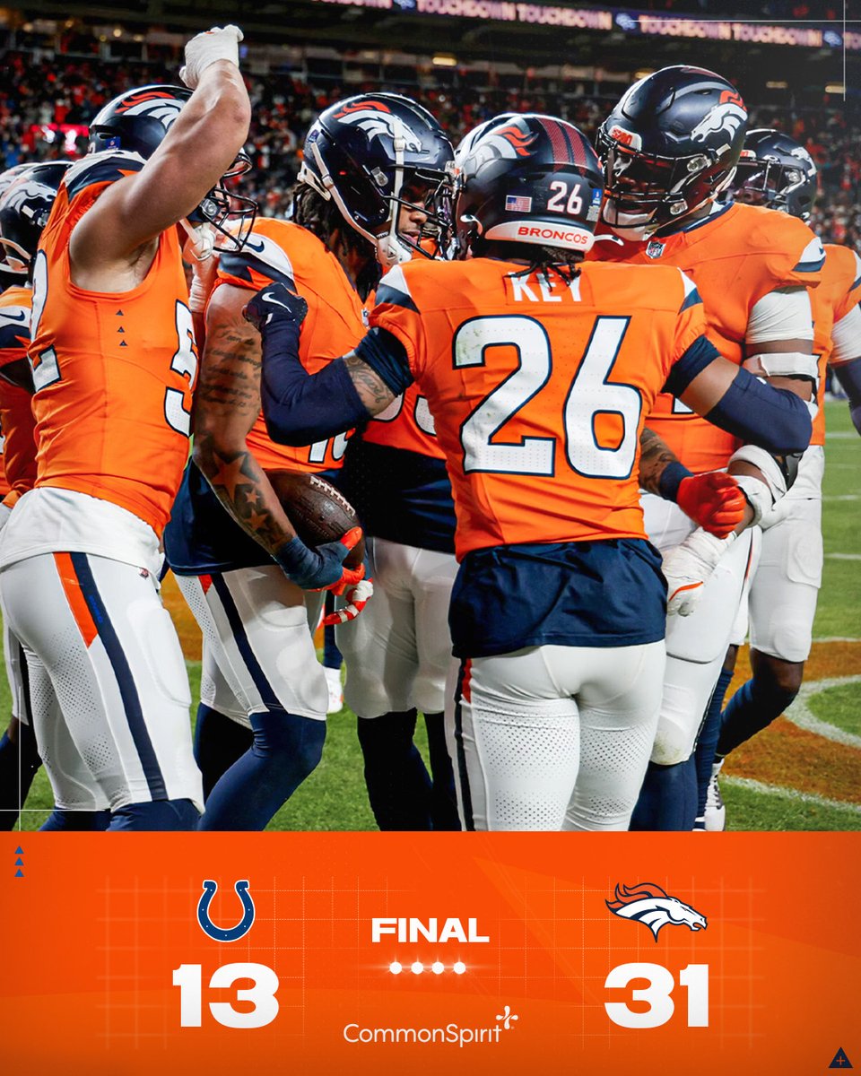 Broncos's tweet image. GOT IT DONE.

We #BeatTheColts!!!