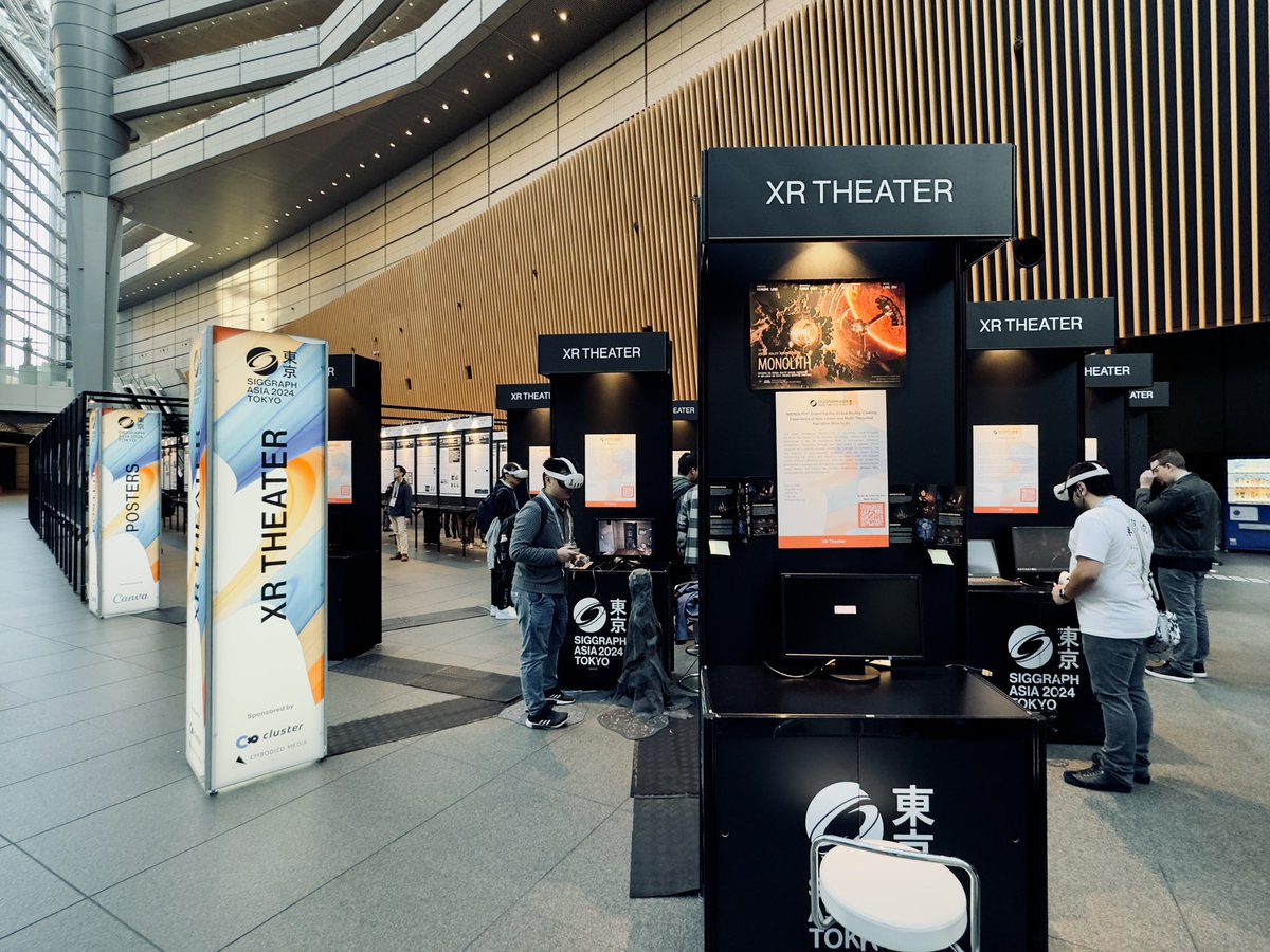 OmidZarei's tweet image. Last week @siggraph #SIGGRAPHAsia2024 our project won &quot;Best Theater Experience in Show Award&quot; in #XR category ❤️‍🔥

Thanks to XR committee &amp;amp; chair @yun_suen_pai — we&apos;re beyond thrilled!

Congrats to co-director @annejepjep 

#siggraphasia #xrtheater