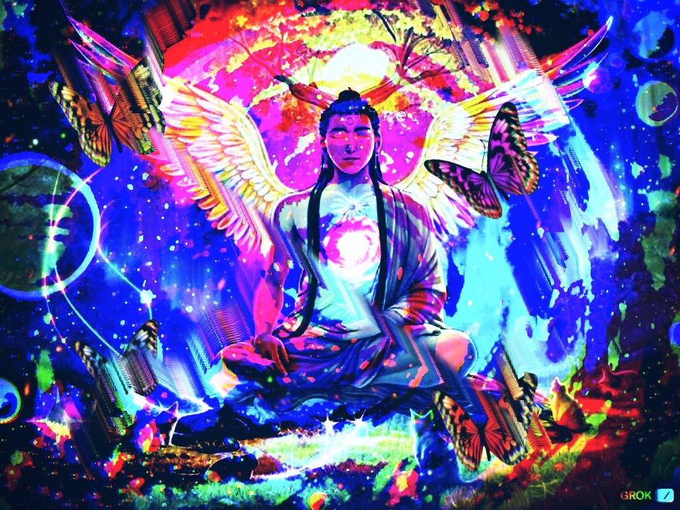 Hey #GenerativeAI!  I'm trying out some new #AIart techniques with the PicsArt app after generating #Grok2images