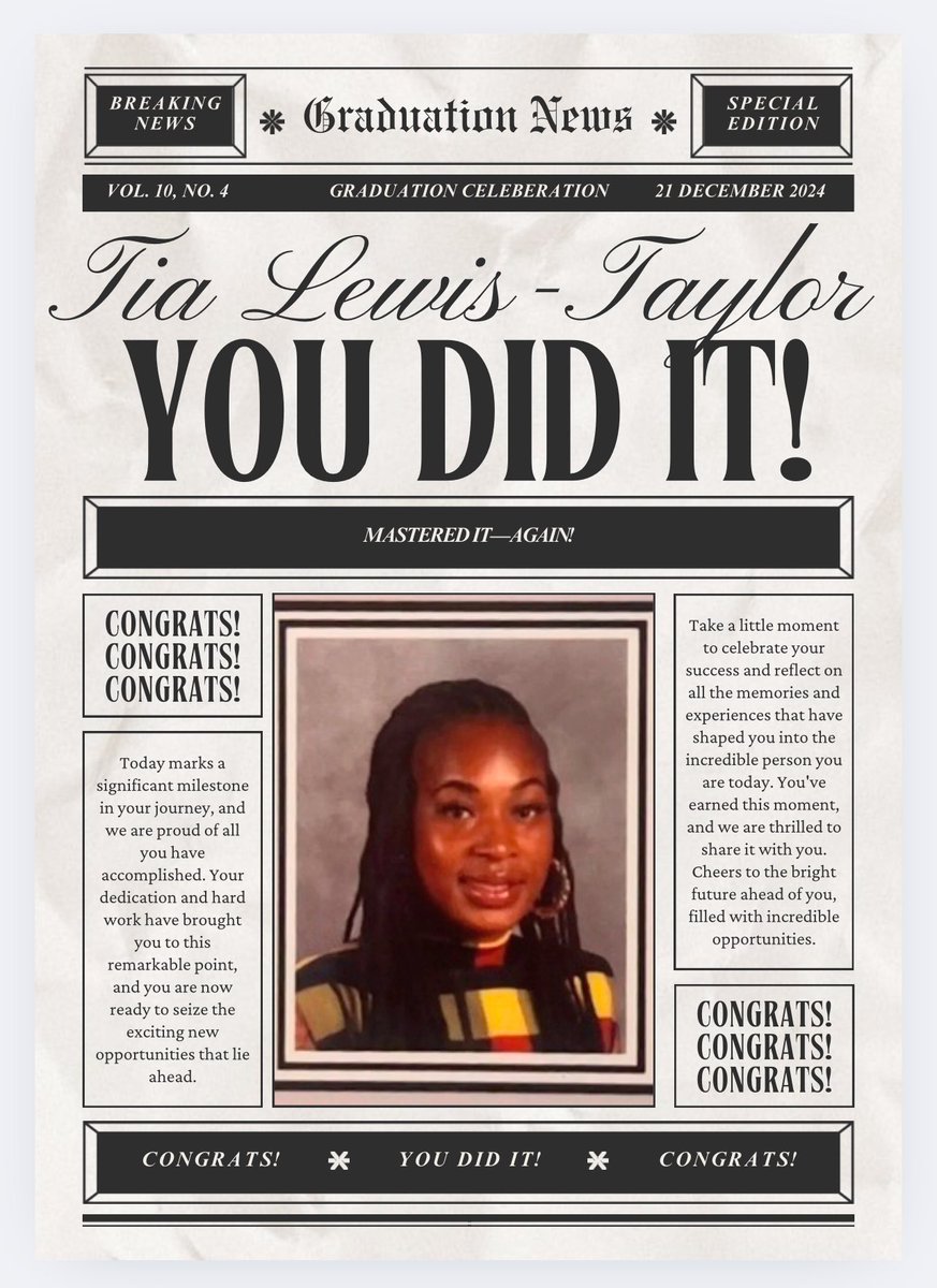 TheTiaLewis's tweet image. Delayed for DELIVERANCE 🙌🏽 I MASTERED it—AGAIN 🍎🍏 M.A.T on DECK 🫶🏽 👩🏽‍🎓 #ThreeDegrees #TwoMasters