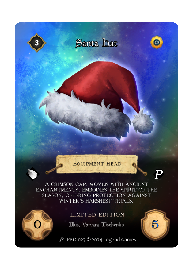 mythreltcg's tweet photo. Mythrel v0.8.3 is now available!

LIMITED EDITION Holiday 2024 "Santa Hat" promo card available only until 12/31/2024. No limit per player (4 x per deck), 150 dragon scales and tradeable!

Mythrel is available on Android, iOS, and Steam (Windows, macOS, and Linux)

https://t.co/Dg2Z56kodv