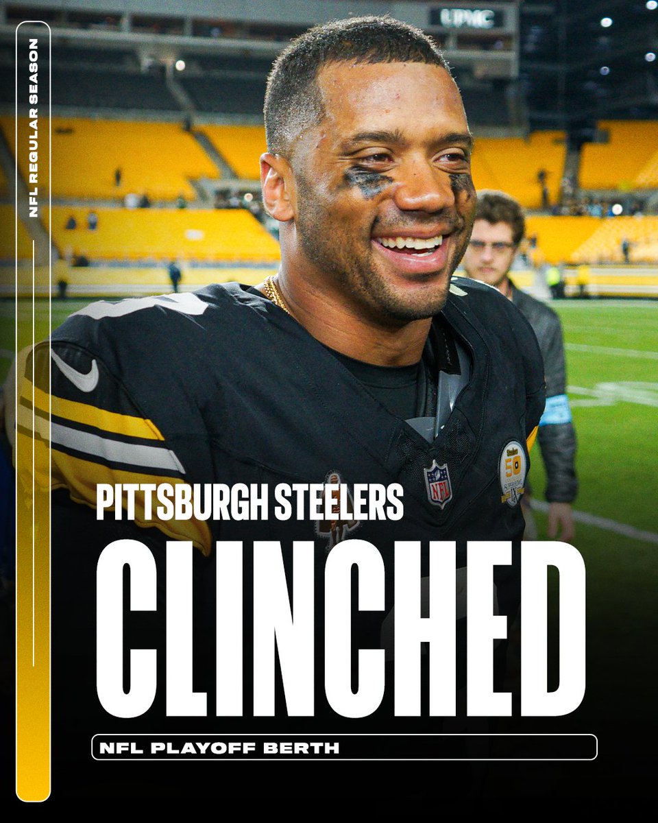 The Pittsburgh Steelers have clinched their spot in the playoffs 🔥