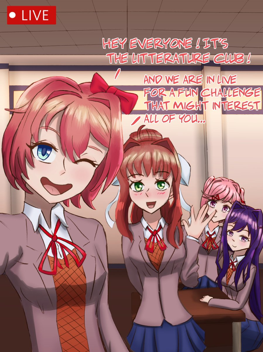 vocaloid13nsfw's tweet image. Monika: *Chuckles* I'm in danger