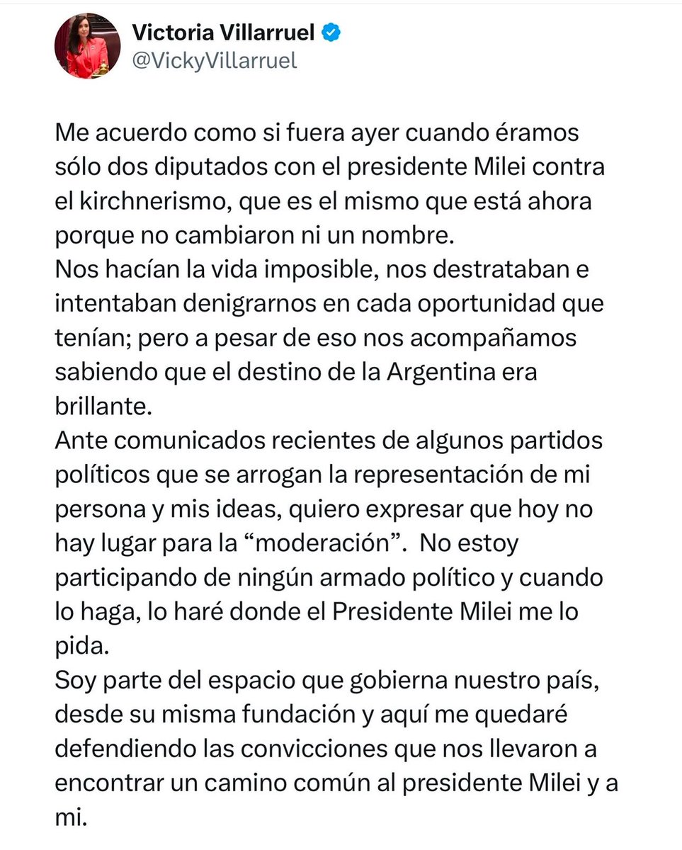 ¿Qué opinás del tweet de Victoria Villarruel?