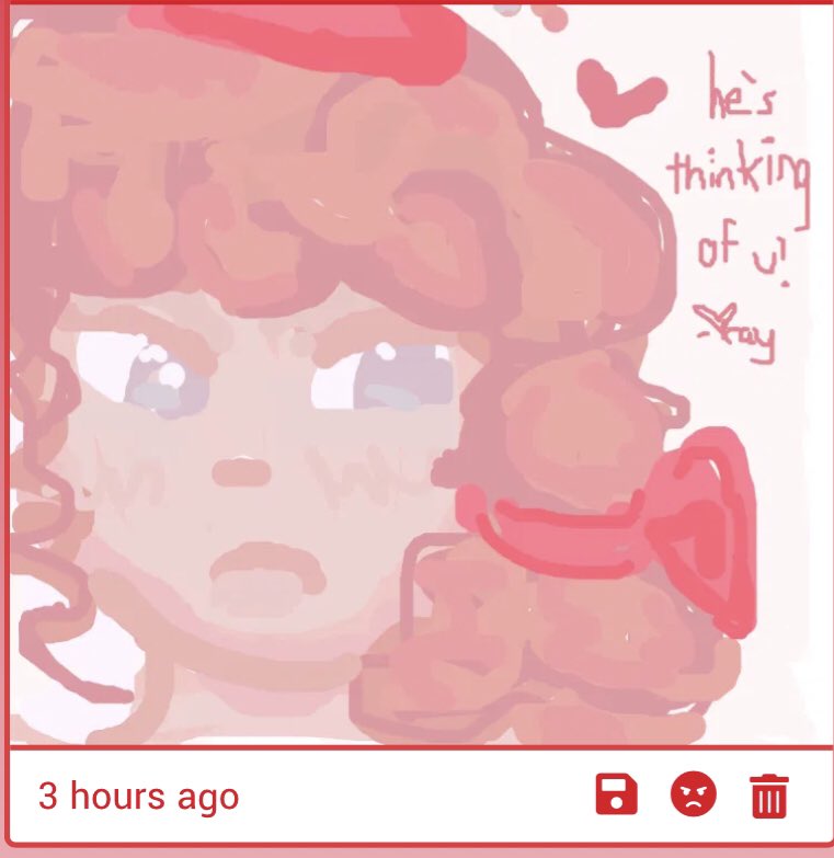 MY WIFE MY WIFE MYWIFE!!!!!!!!!! THIS IS ADORABLEEEEE THE COLOURS ARE SO SOFT!!! Andthe little message is so sweet💖💖💖💖💖💖EEEEEK THANKYOU!!!!! Hes sopretty, like always, i just want to cup his silly face in my hands and admire his eyes ;w; hes the love of my life