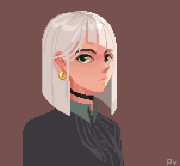 remade an old drawing #pixelart #ドット絵