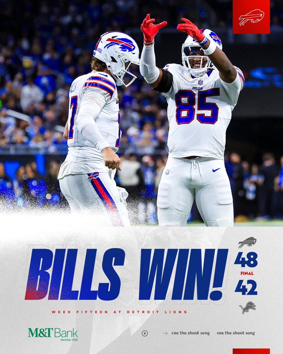 BuffaloBills's tweet image. BILLS WIN!!!!!!!!

#BUFvsDET | #BillsMafia