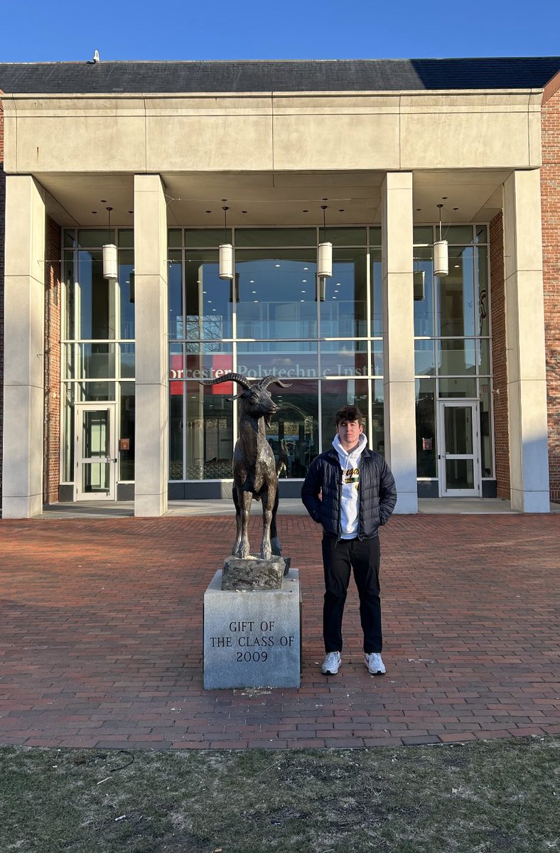 Eamonn Kyler (@eamonn_kyler) on Twitter photo Had a great visit <a href="/WPIFootball/">WPI Football</a>! Thank you <a href="/CoachRobFB/">Chris Robertson</a> for the invite!
<a href="/FootballMonty/">Zoran Milich</a> <a href="/CoachDrewLuongo/">Drew Luongo</a> Had a great visit <a href="/WPIFootball/">WPI Football</a>! Thank you <a href="/CoachRobFB/">Chris Robertson</a> for the invite!
<a href="/FootballMonty/">Zoran Milich</a> <a href="/CoachDrewLuongo/">Drew Luongo</a>