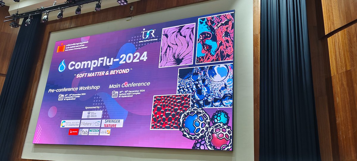 CompFlu 2024 <a href="/IITHyderabad/">IIT Hyderabad</a> Starting Today...looking forward to exciting talks! <a href="/iit/">IIT</a>