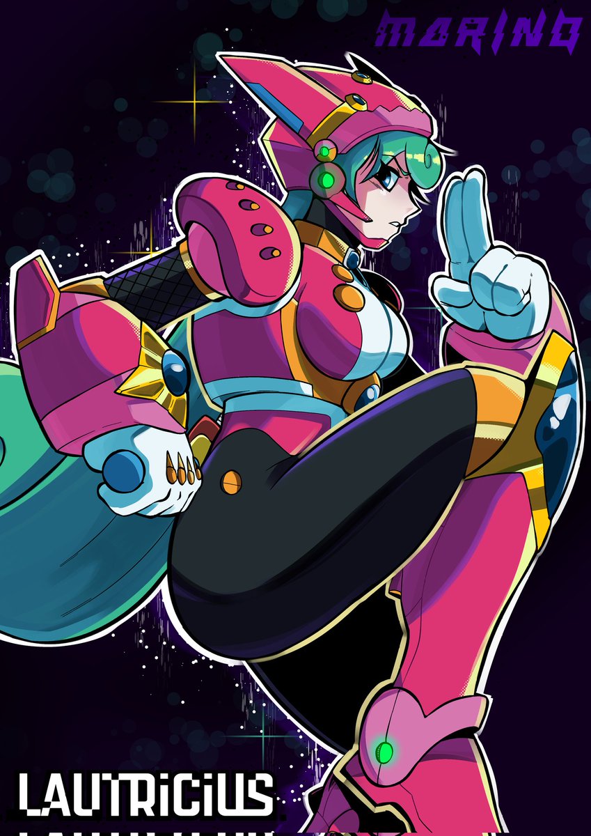 lautricius's tweet photo. Marino render I made for the Rockman X character collab! https://t.co/1lJALAHCqX