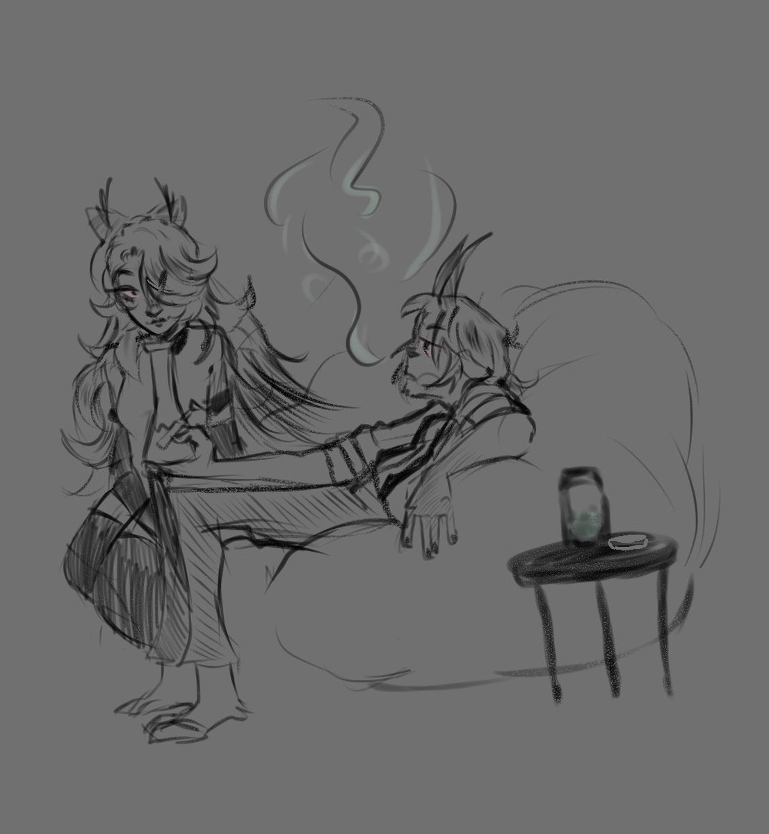 creatre_cmfrt's tweet image. smoke we’d 🌿💨 #chaggie