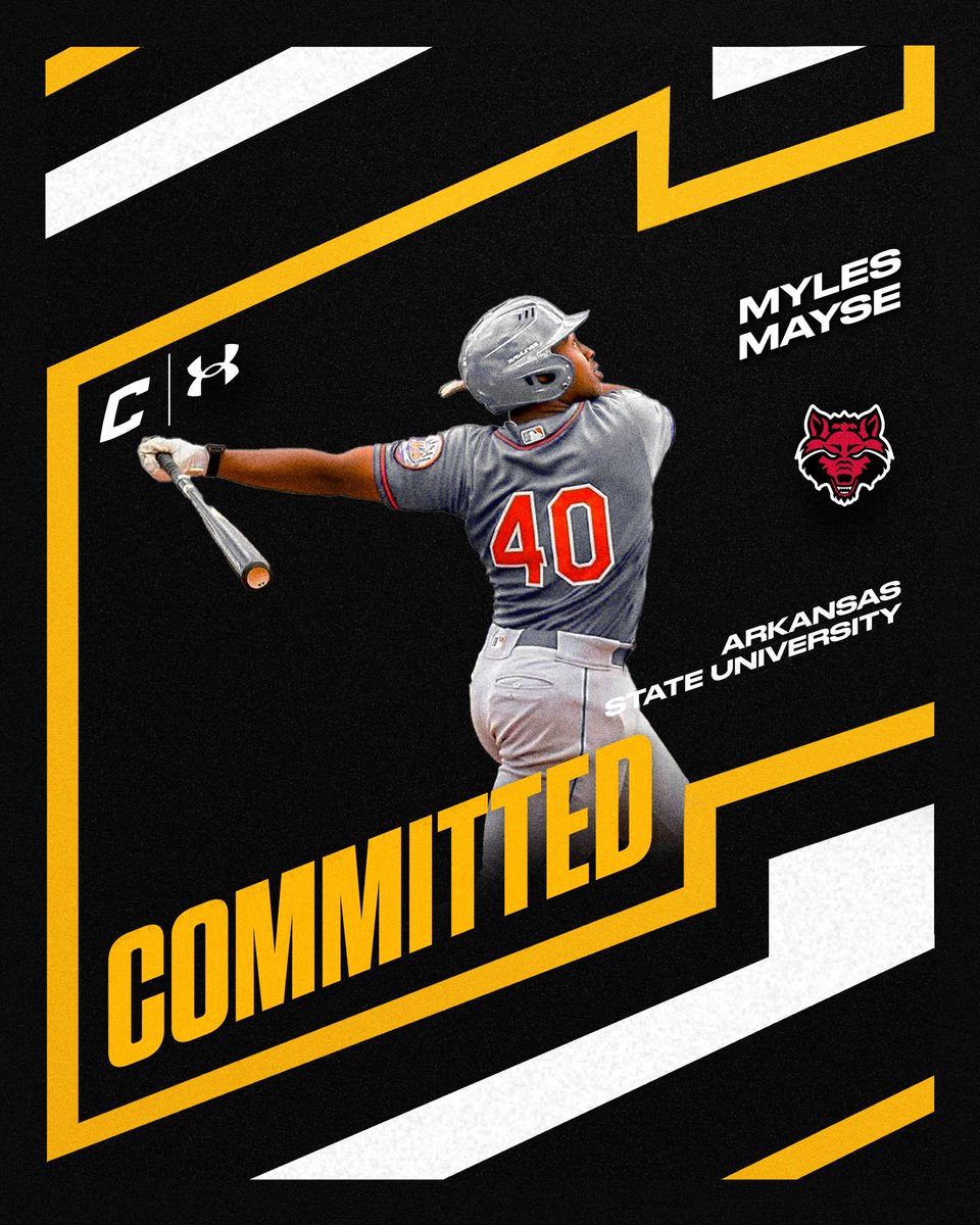 Canes Baseball (@thecanesbb) on Twitter photo Congrats to Canes 2025 C <a href="/MylesMayse/">Myles Mayse</a> on his commitment to <a href="/AStateBaseball/">Arkansas State Red Wolves Baseball</a>
#thecanes #DifferentBrandOfBaseball Congrats to Canes 2025 C <a href="/MylesMayse/">Myles Mayse</a> on his commitment to <a href="/AStateBaseball/">Arkansas State Red Wolves Baseball</a>
#thecanes #DifferentBrandOfBaseball
