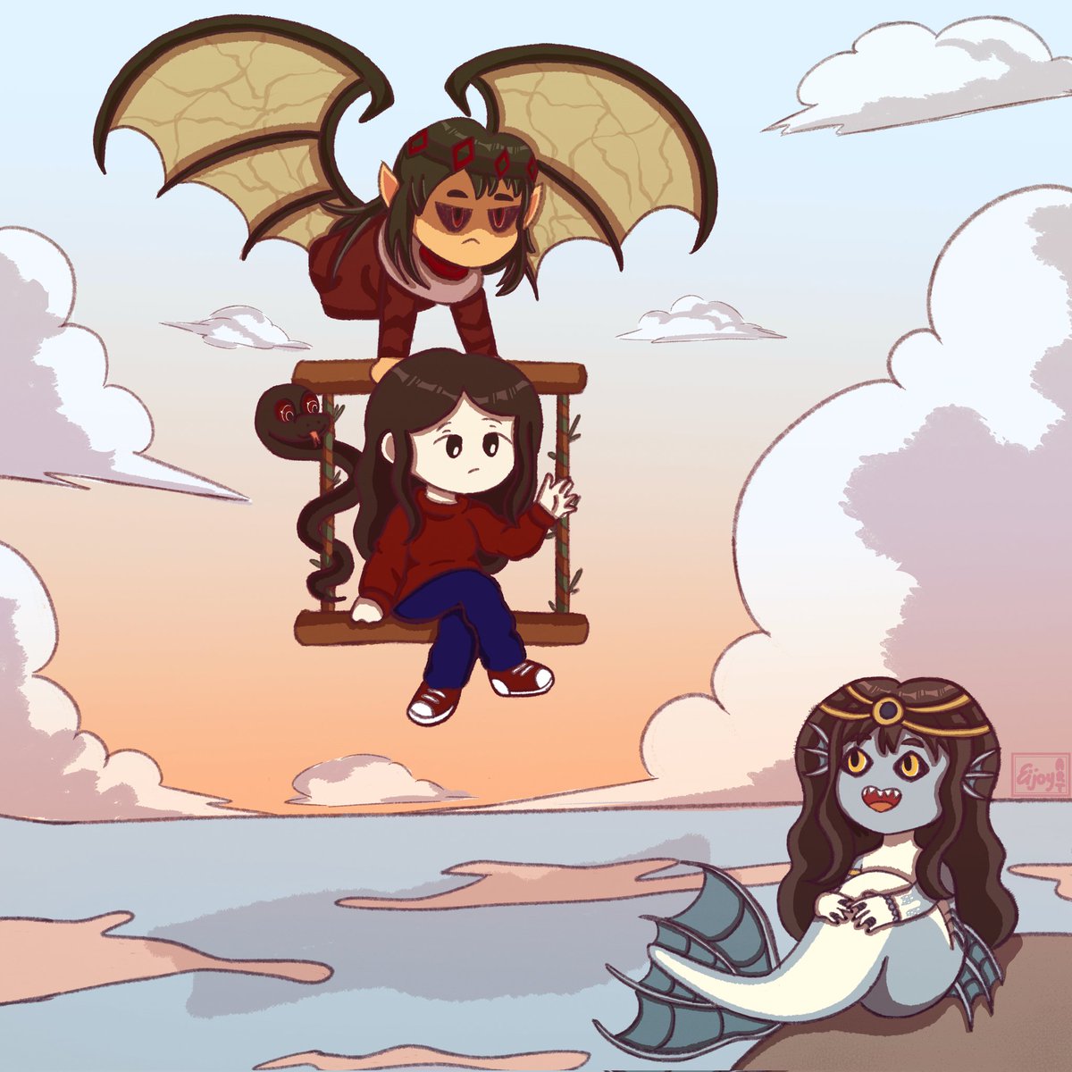 eijoyart's tweet image. Art Exchange Gift for @CrimsoniaDraws 🎉🎉
Chibi Illustrations commission still open on my vgen 🤗vgen.co/eijoyart
#VgenOpen #VGenComms #commissionsopen #chibiart