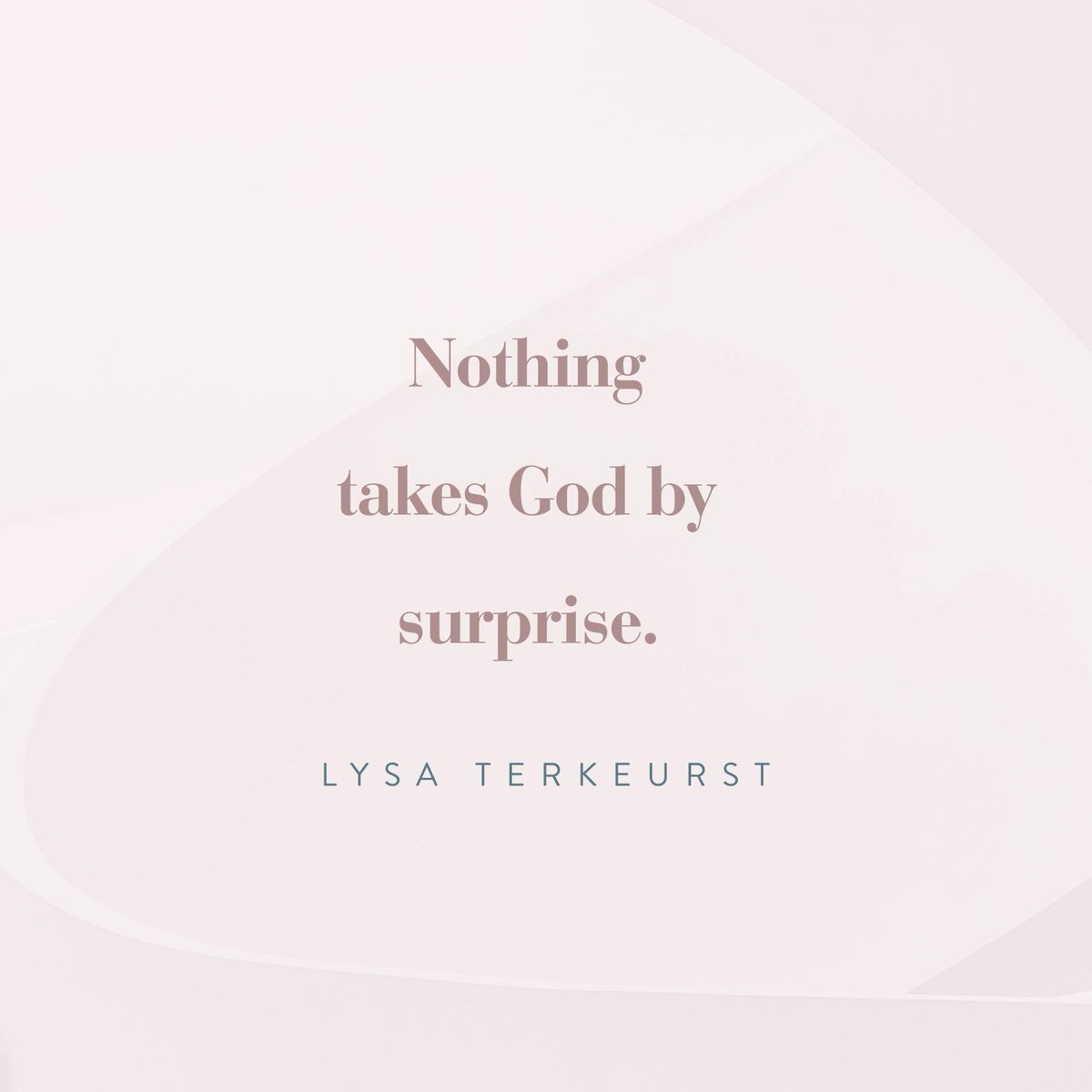LysaTerKeurst's tweet photo. We live in a broken world full of broken people. But isn’t it comforting to know God isn’t ever broken? He isn’t ever caught off guard, taken by surprise, or shocked by what happens next.

We are safe in His hands. https://t.co/2EtIf1SgMy