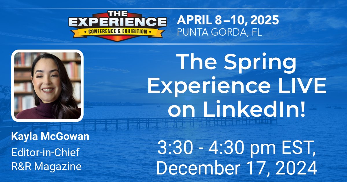 RnRMag's tweet photo. 🎉 Join Us LIVE on December 17th!
Our Editor-in-Chief, Kayla McGowan, and BNP Engage's Senior Event Marketing Strategist, Alexis Diaz, are going live on LinkedIn.
👉 Sign up here: https://t.co/dRt97FhglK
#MyEXP https://t.co/FPJ8VEv69h