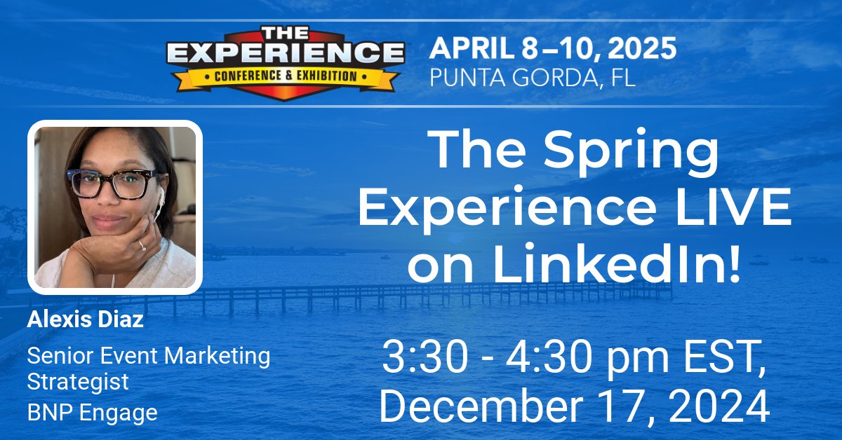 RnRMag's tweet photo. 🎉 Join Us LIVE on December 17th!
Our Editor-in-Chief, Kayla McGowan, and BNP Engage's Senior Event Marketing Strategist, Alexis Diaz, are going live on LinkedIn.
👉 Sign up here: https://t.co/dRt97FhglK
#MyEXP https://t.co/FPJ8VEv69h