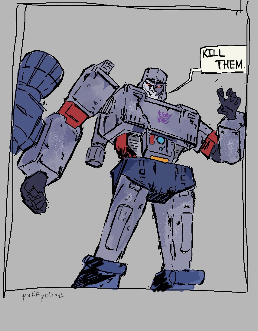puffyolive's tweet photo. #transformersart #megatron #Transformers https://t.co/lp6riD1neR