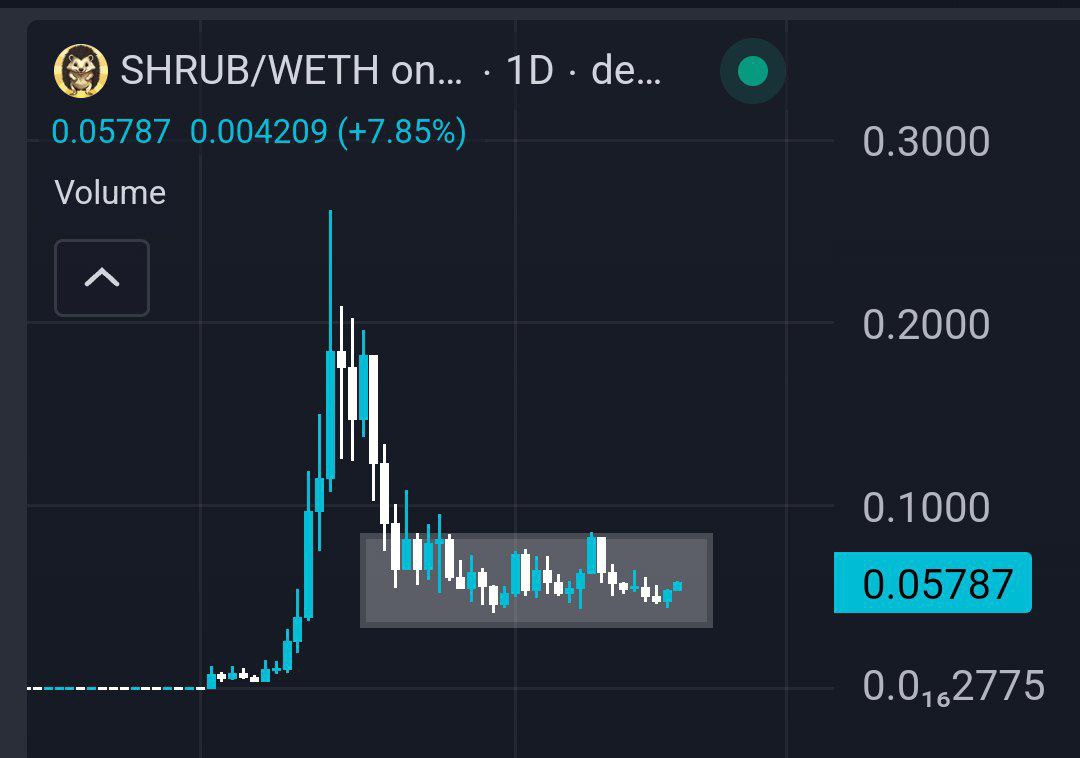 iah_lex43526's tweet photo. @SatoshiFlipper should be ready with that by grabbing some good runner ones like $SHRUB 

been ranging on a solid 50-60mill range mc for weeks now and imo just a matter of time before it reaches back its ATH and push to billies 

@ShrubHedgehog https://t.co/EYrtBrSRSl
