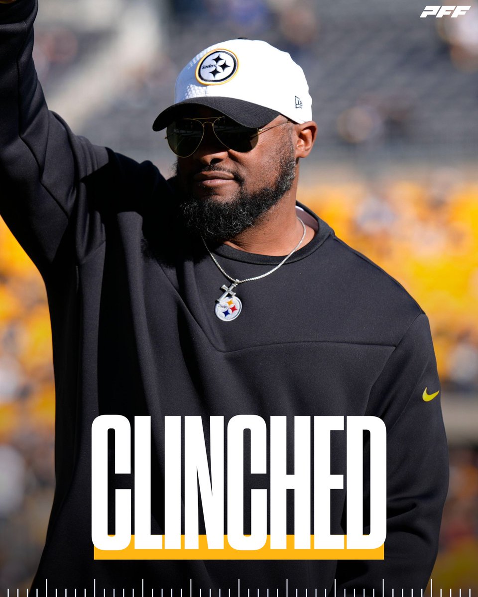 PFF's tweet photo. The Steelers are heading to the playoffs for the fourth time in the last five years 🙌 https://t.co/JB1z1nxacf