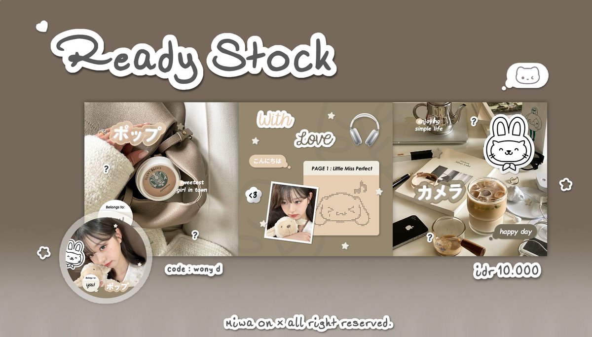 twfigy's tweet photo. retweet will be appreciated, thank you!🧤

aku ada 4 layout ready stock serba wonyoung ia! 🥡🥢 price? check picture. bisa langsung take dengan sebut code di dm or tele ak🤭

mari jajann!💥

🛼 https://t.co/Tqf8CVWHP7

 #zonauang https://t.co/TKf6ik1VRk