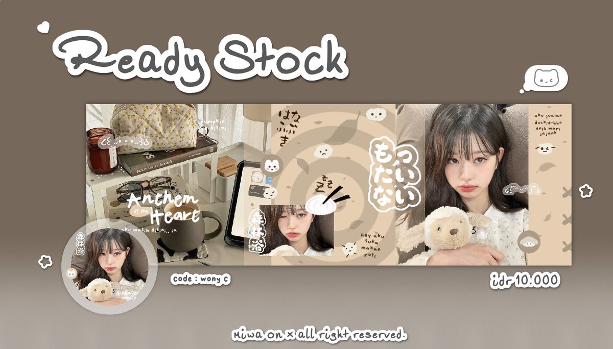 twfigy's tweet photo. retweet will be appreciated, thank you!🧤

aku ada 4 layout ready stock serba wonyoung ia! 🥡🥢 price? check picture. bisa langsung take dengan sebut code di dm or tele ak🤭

mari jajann!💥

🛼 https://t.co/Tqf8CVWHP7

 #zonauang https://t.co/TKf6ik1VRk