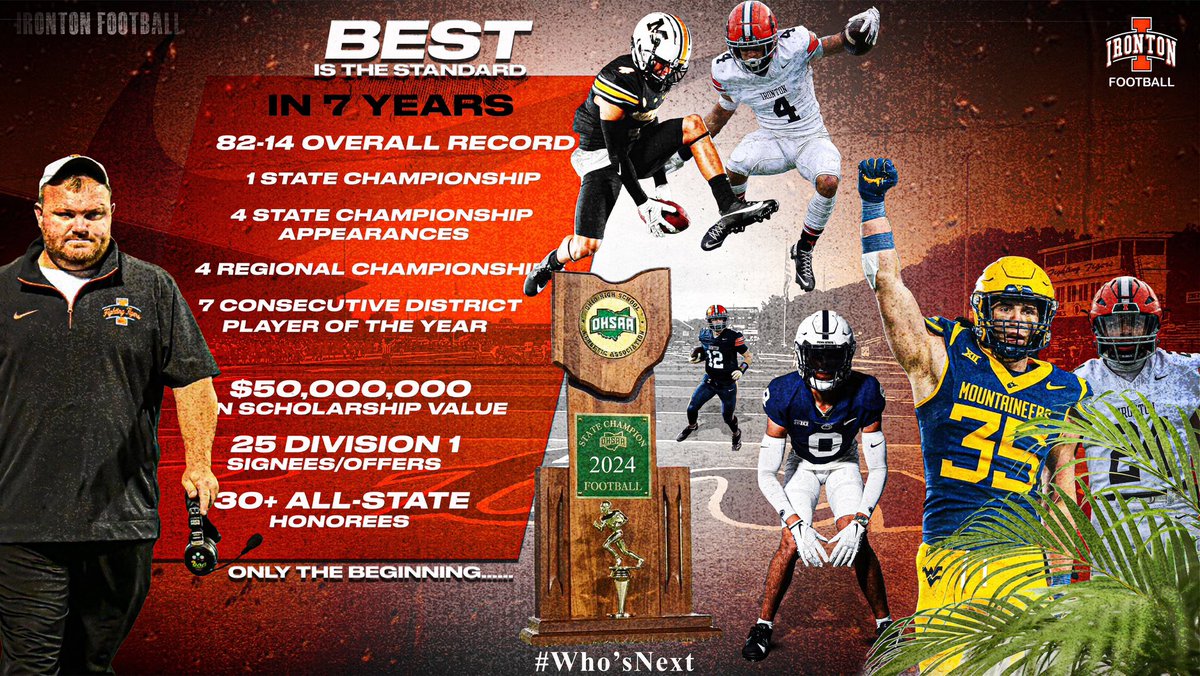 FootballIronton's tweet photo. BEST is the STANDARD! 🐅

#WhosNext https://t.co/rwhoP6SSx2
