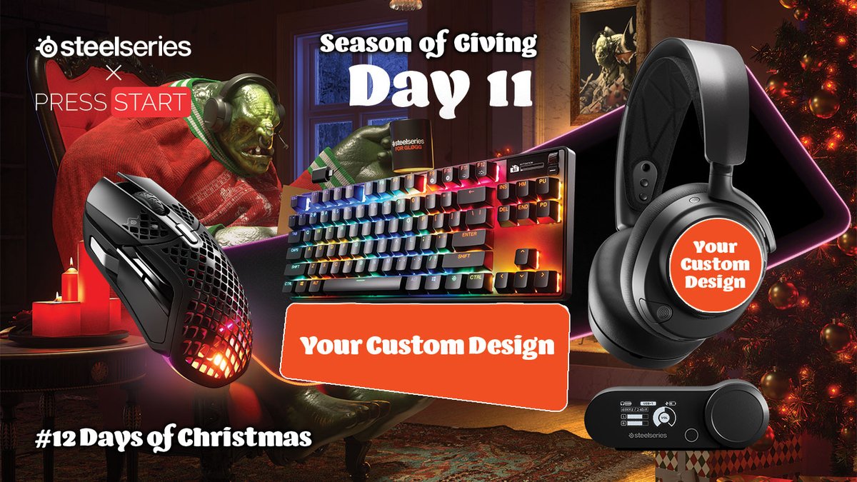 SteelSeriesANZ (@steelseriesanz) on Twitter photo 🎄 Day 11 of the SteelSeries ANZ x <a href="/PressStartAU/">PressStartAustralia</a> #12DaysOfChristmas competition!🎄
WIN a <a href="/SteelSeries/">SteelSeries</a> Apex Pro TKL Wireless Gen 3, Aerox 5 Wireless, QcK Prism XL, and an Arctis Nova Pro Wireless customised by <a href="/AftershockpcAU/">Aftershock PC Australia</a>!🎧
Enter here ⤵️
gleam.io/kU5YE/steelser… (ANZ only) 🎄 Day 11 of the SteelSeries ANZ x <a href="/PressStartAU/">PressStartAustralia</a> #12DaysOfChristmas competition!🎄
WIN a <a href="/SteelSeries/">SteelSeries</a> Apex Pro TKL Wireless Gen 3, Aerox 5 Wireless, QcK Prism XL, and an Arctis Nova Pro Wireless customised by <a href="/AftershockpcAU/">Aftershock PC Australia</a>!🎧
Enter here ⤵️
gleam.io/kU5YE/steelser… (ANZ only)