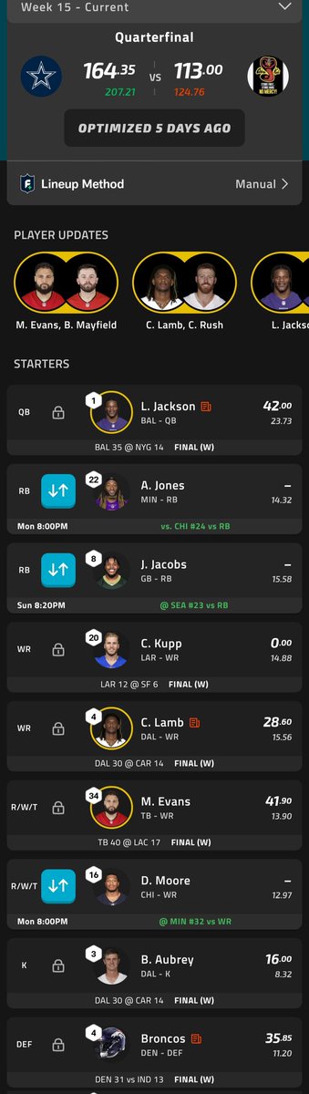 ShamonBenton's tweet photo. @FantasyHdliners https://t.co/EfvY4bGHBB