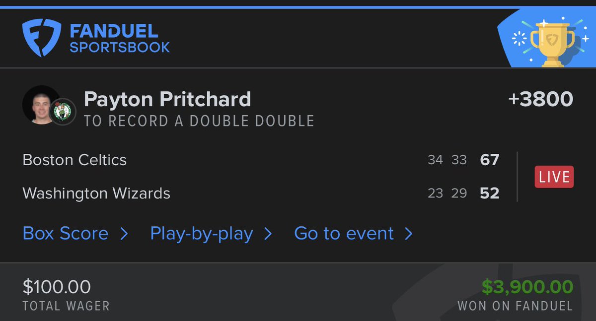 This dude Payton just doesn’t stop making me money. Justice hill and Pritchard made me 5648 profit off the combined three plays ✅✅✅