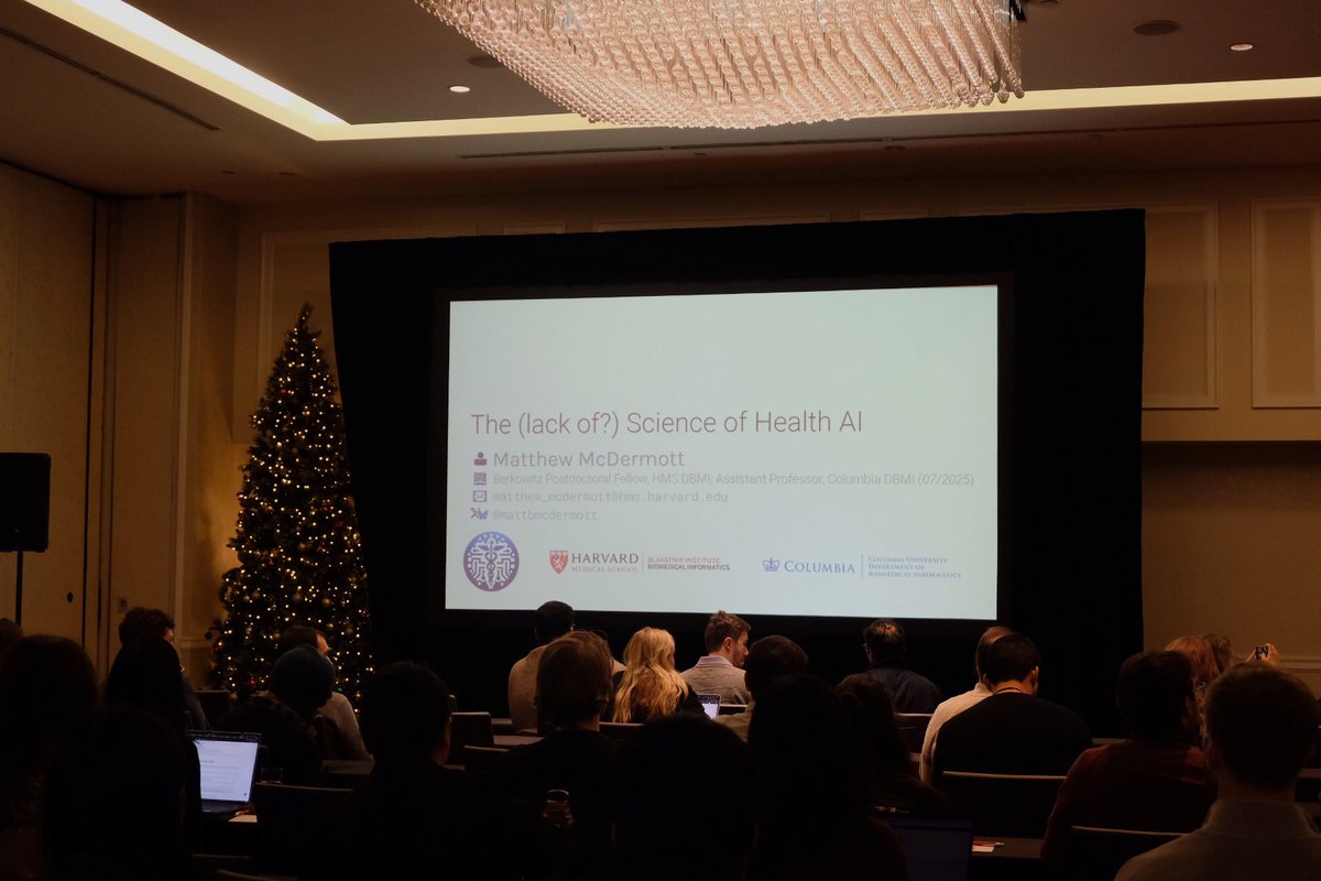ML4H (@symposiumml4h) on Twitter photo Interesting perspective from <a href="/MattBMcDermott/">Matthew McDermott</a> on “The (lack of?) Science of Health AI 🤔 Interesting perspective from <a href="/MattBMcDermott/">Matthew McDermott</a> on “The (lack of?) Science of Health AI 🤔