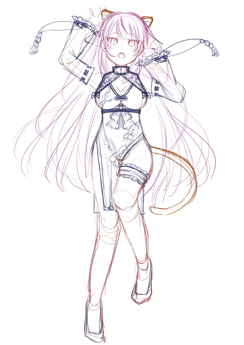 いつぞや描いたかがみちゃんの抱き枕カバー(妄想) 