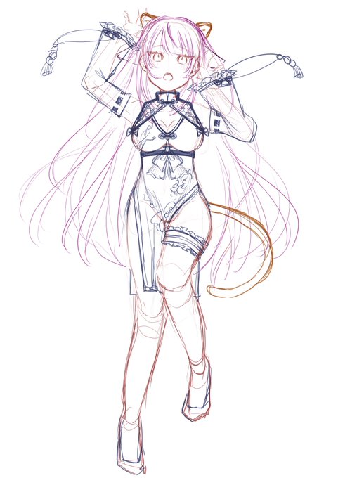 いつぞや描いたかがみちゃんの抱き枕カバー(妄想) 