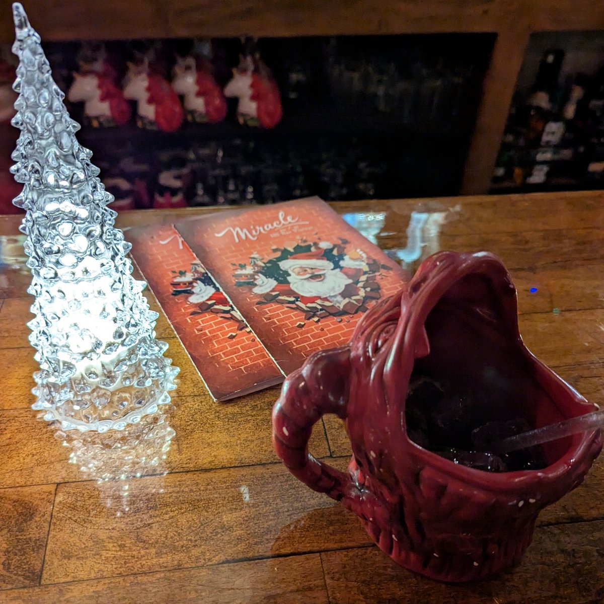 JessBandit's tweet photo. Loving the Krampus cocktail at the Christmas themed bar 😅
📍 Miracle Montreal https://t.co/1kbR0yLml4