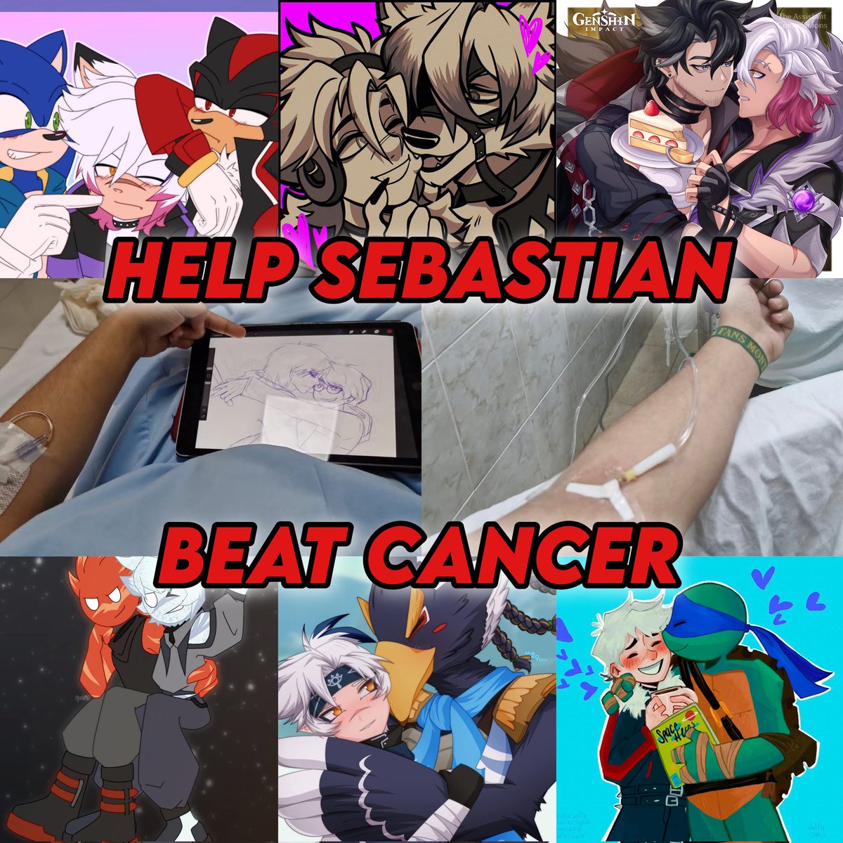 Paper_Trash1's tweet photo. ‼️‼️ PLEASE, SPARE ME A FEW MOMENTS OF YOUR TIME AND HELP MY FRIEND.

This here is Sebastian, he has breast cancer stage 3, and his cancer has become more aggressive, his tumor grew around 3.5 inches (9 cm) in merely 6 days, Sebastian NEEDS YOUR HELP🙏 keep reading please 👇 https://t.co/2VGoYis7mU