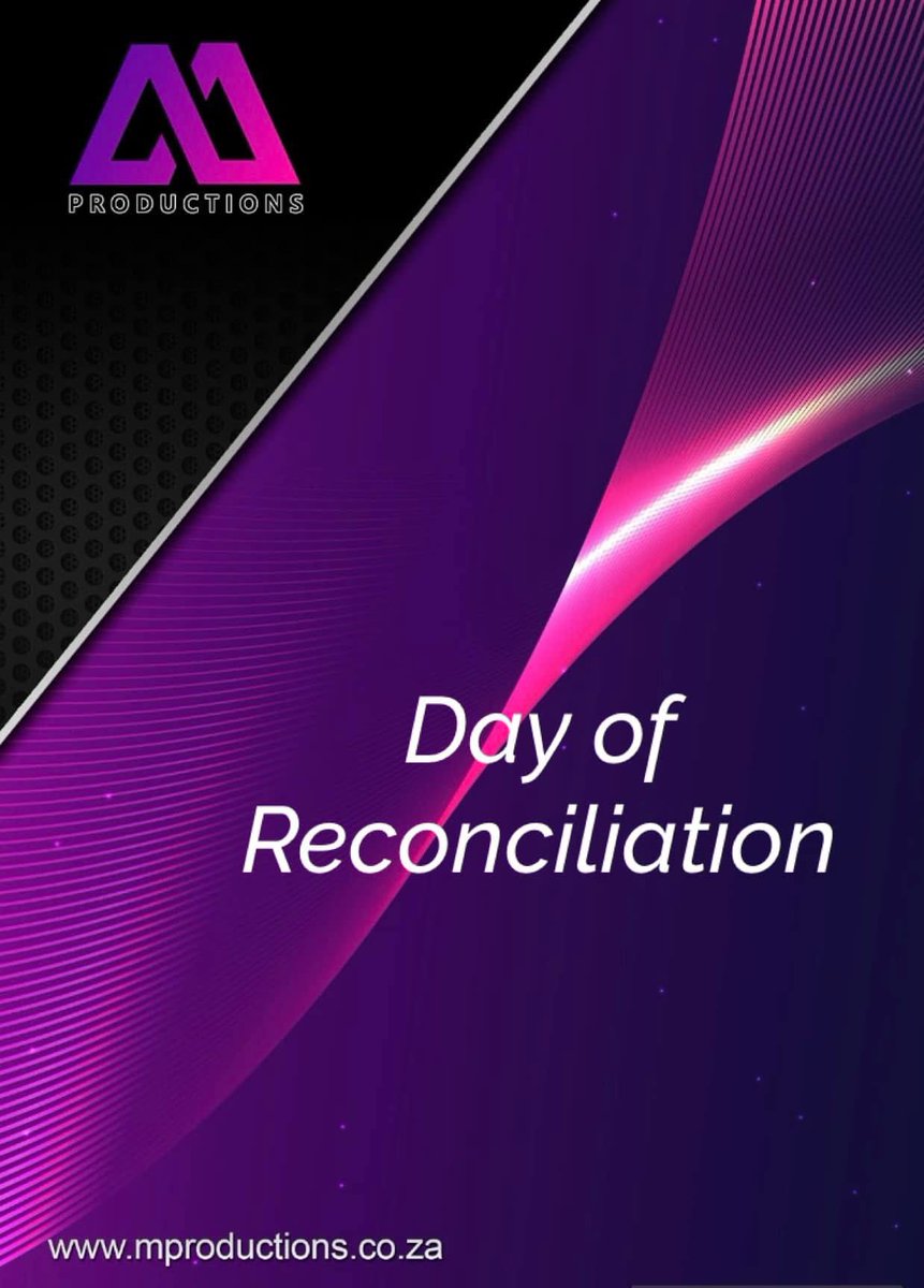 mproductionsjhb's tweet image. Happy Reconciliation Day! 🌐 

Today, let's embrace understanding, forgiveness, and unity.

#MProductions 
#ReconciliationDay 
#UnityInDiversity