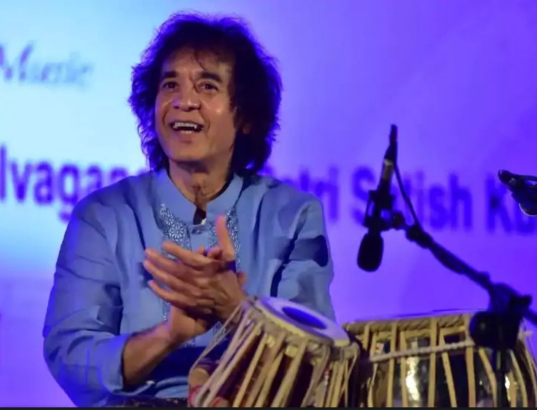dhram00's tweet photo. Tabla player Ustad Zakir Hussain passes away: 💐💐
* Family confirmed, was 73 years old; 
*Received Padma Vibhushan in 2023, was also a three-Grammy Award winner...!
#ZakirHussainPassesAway 
#Zakir_Hussain https://t.co/8bx6aetQ0i